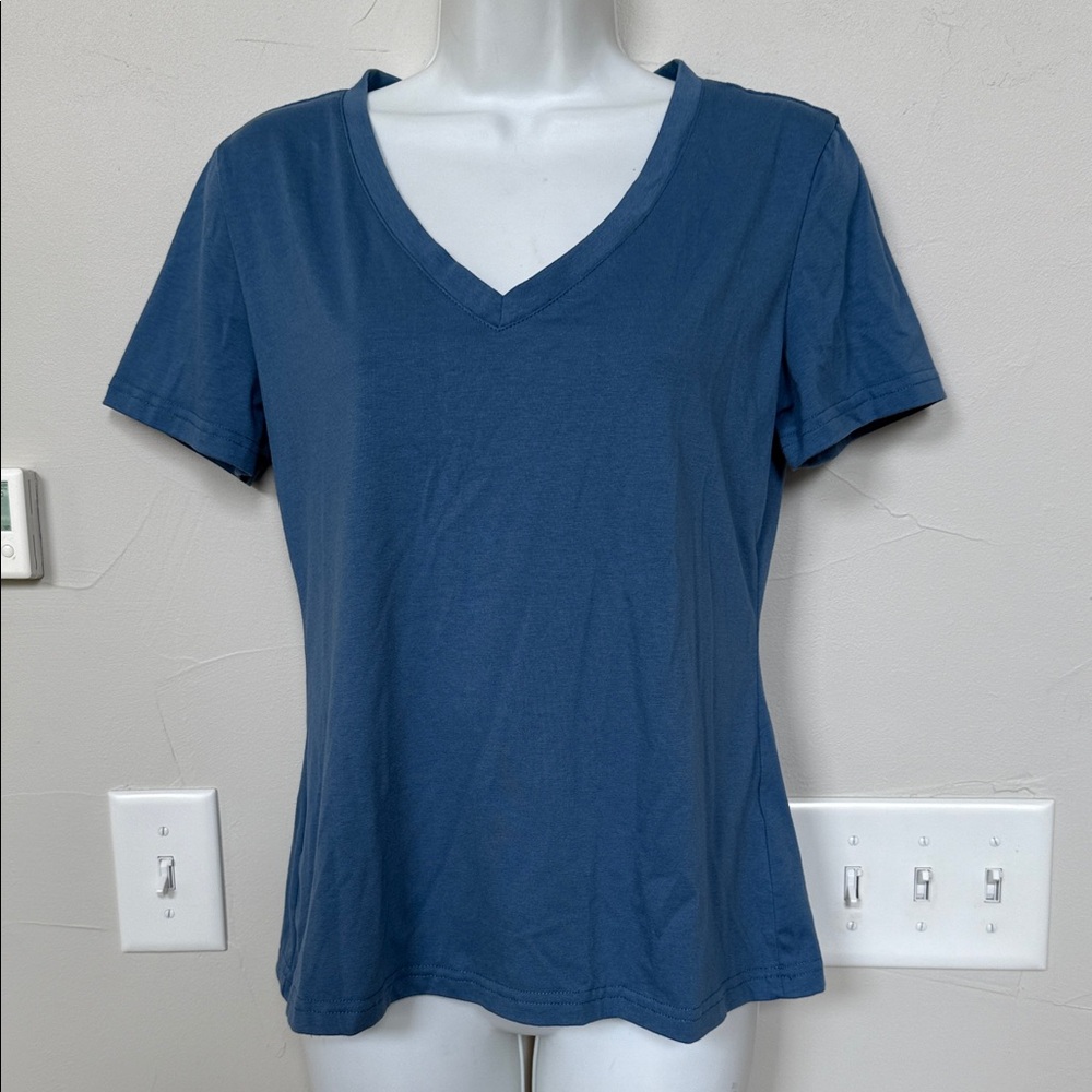 Blue Vneck T shirt
